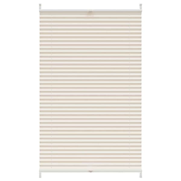 vidaXL Plisse Kaihdin 90x100cm Kermanvärinen