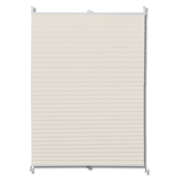 vidaXL Plisseret blind 90x125 cm creme