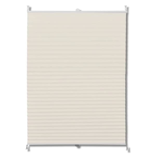 vidaXL Plisse Kaihdin 90x150cm Kermanvärinen