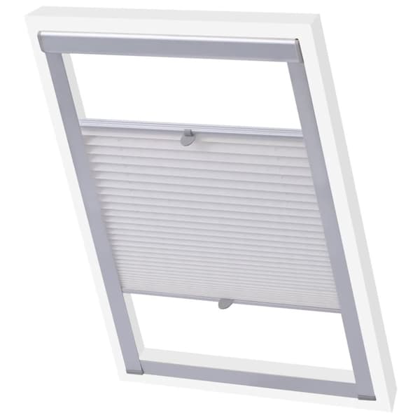 vidaXL Plissegardiner hvit P06/406