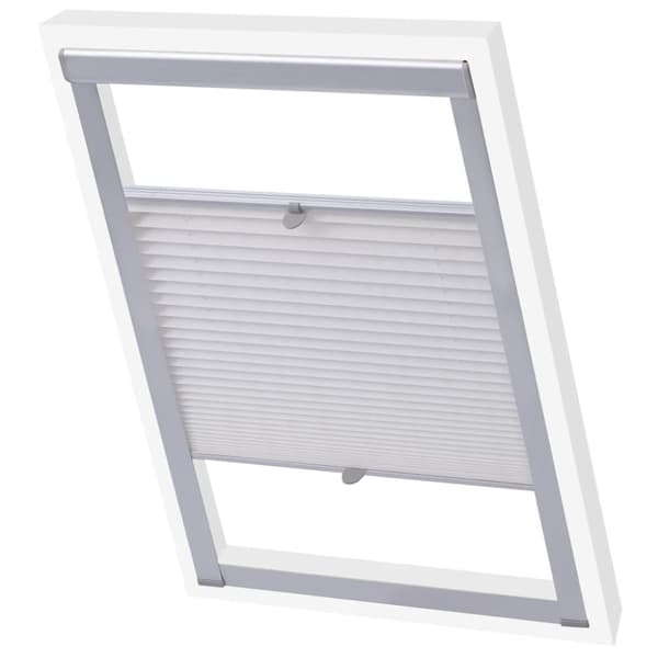 vidaXL Plissegardiner hvit U08/808