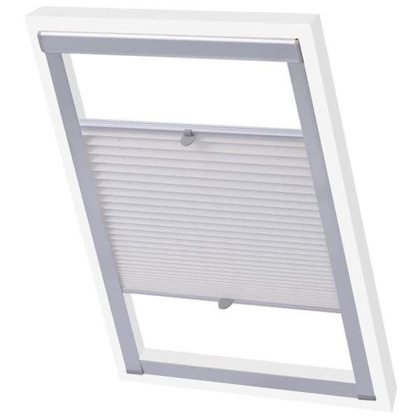 vidaXL plisségardin C04 hvid