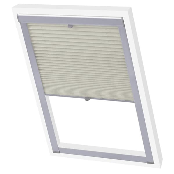 vidaXL plisségardin 104 cremefarvet
