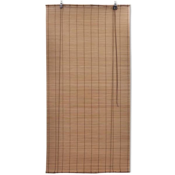 vidaXL Rullgardin bambu 80x220 cm brun