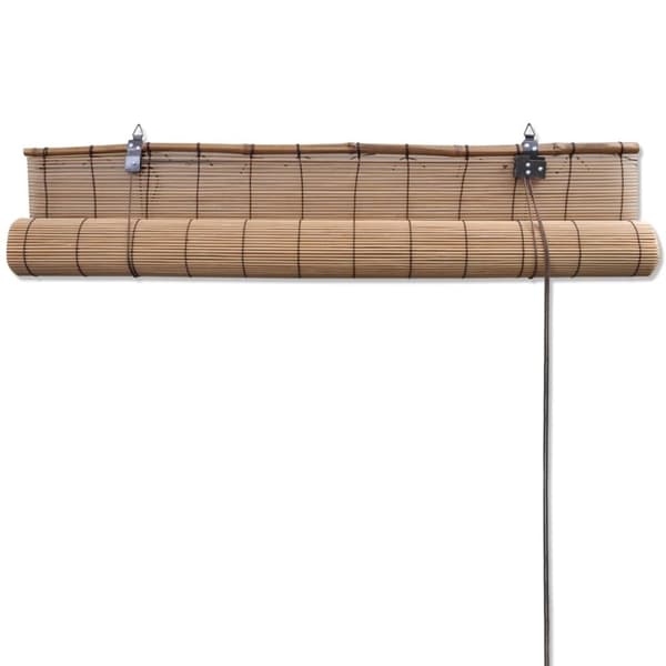 vidaXL Rullgardin bambu 80x220 cm brun