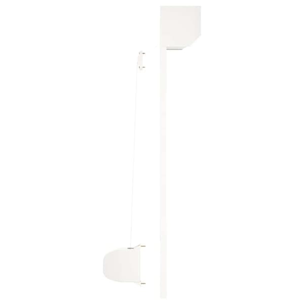 vidaXL Rulleskodde aluminium 100x100 cm hvit