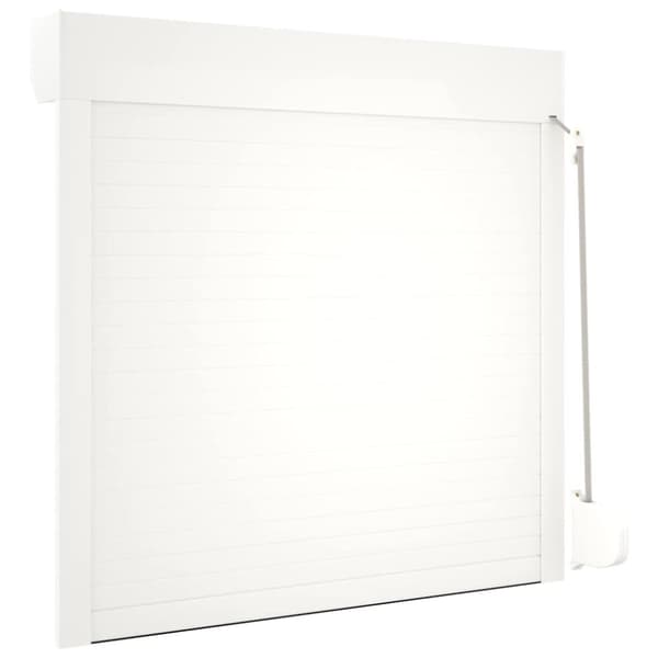 vidaXL Rulleskodde aluminium 100x100 cm hvit