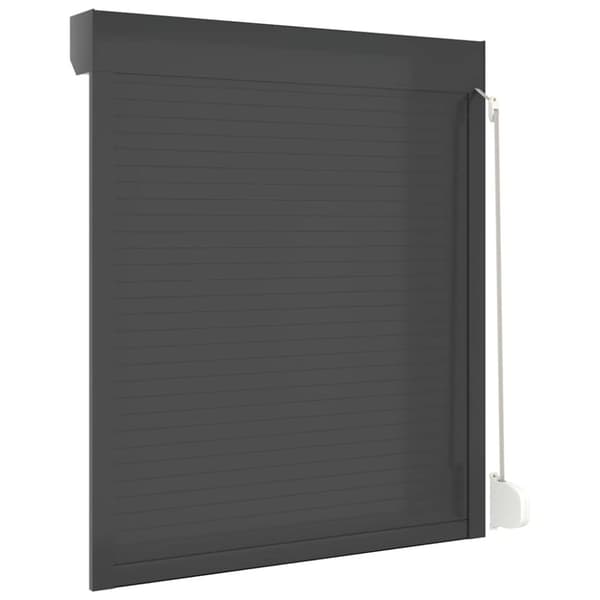 vidaXL Rulljalusi aluminium 110x130 cm antracit