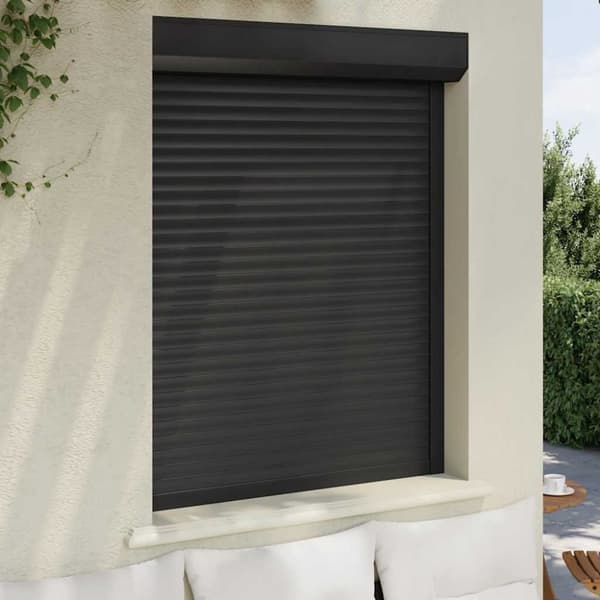 vidaXL Rulljalusi aluminium 100x130 cm antracit
