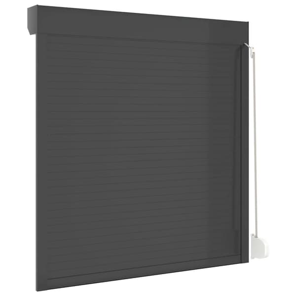 vidaXL Rulleskodde aluminium 130x140 cm antrasitt