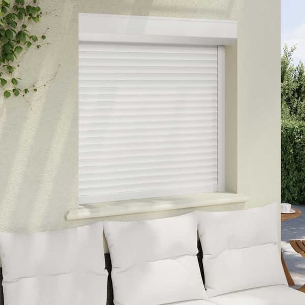 vidaXL rulleskodder aluminium 100x100 cm hvid