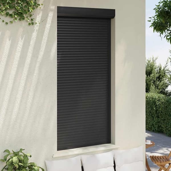 vidaXL rulleskodder aluminium 100x210 cm antracitgrå