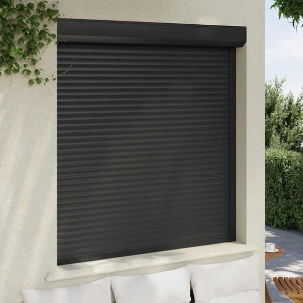 vidaXL Rullakaihdin alumiini 140x150 cm antrasiitti
