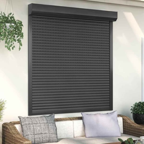 vidaXL Rullakaihdin alumiini 140x150 cm antrasiitti