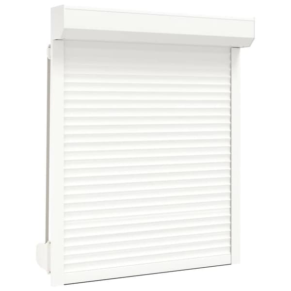 vidaXL Rulljalusi aluminium 100x130 cm vit