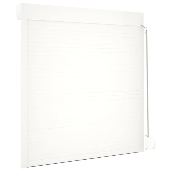vidaXL Rulleskodde aluminium 130x140 cm hvit