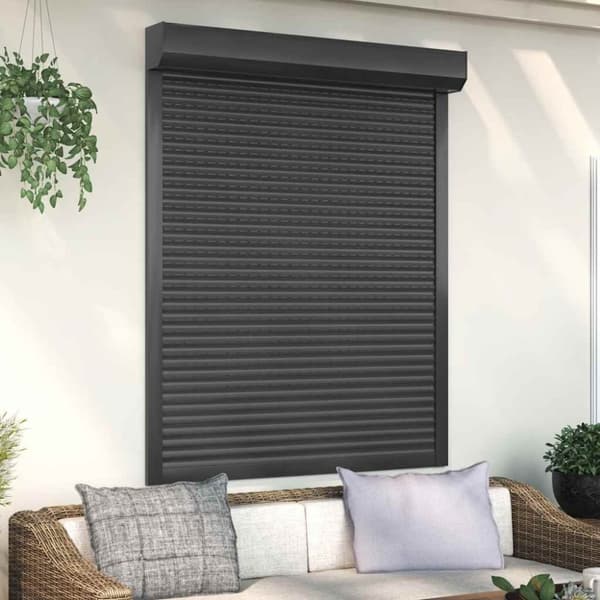 vidaXL Rulljalusi aluminium 120x150 cm antracit