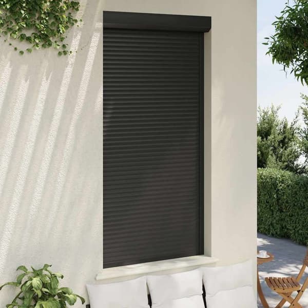 vidaXL Rulleskodde aluminium 110x220 cm antrasitt