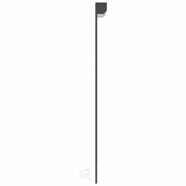 vidaXL Rulleskodde aluminium 110x220 cm antrasitt