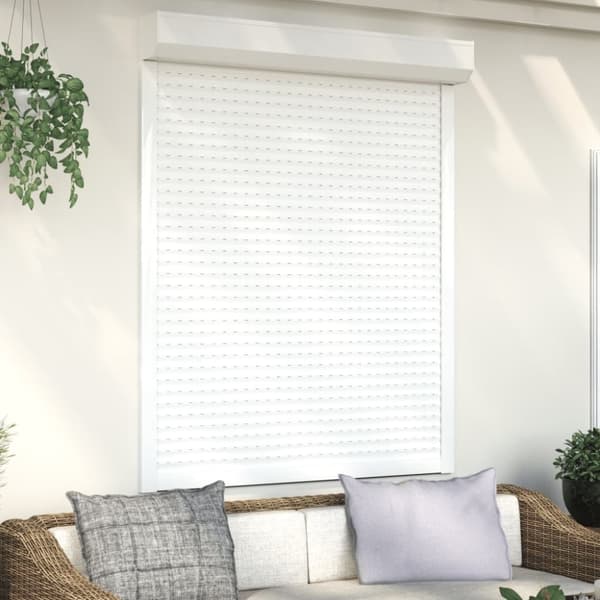 vidaXL rulleskodder 120x150 cm aluminium hvid