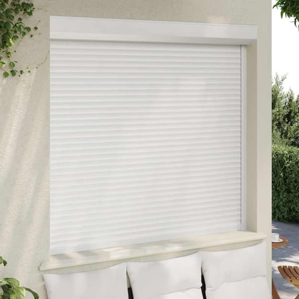 vidaXL rulleskodder 160x150 cm aluminium hvid