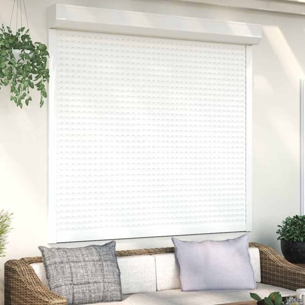 vidaXL rulleskodder 160x150 cm aluminium hvid