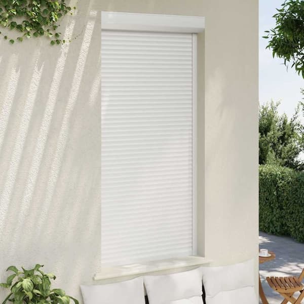 vidaXL rulleskodder 100x210 cm aluminium hvid