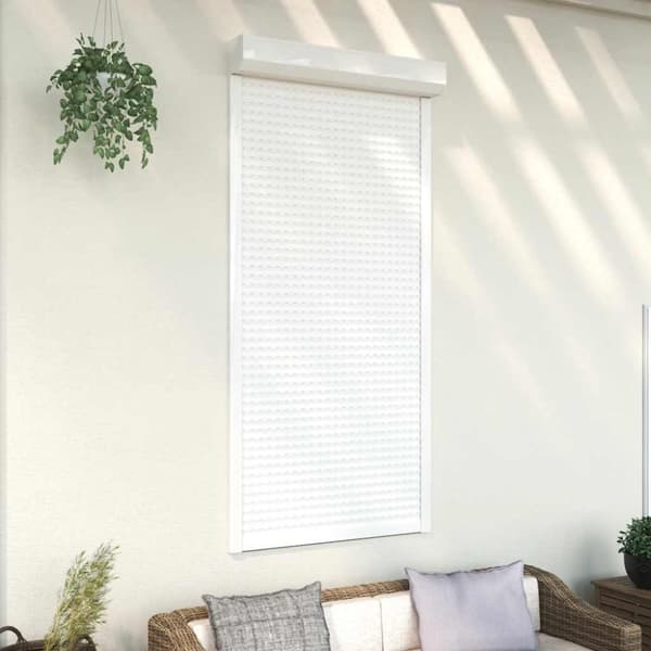 vidaXL Rullakaihdin alumiini 100x210 cm valkoinen