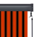 Pikkukuva 6 / 8: vidaXL Ulkorullaverho 170x250 cm oranssi ja ruskea