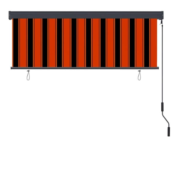 vidaXL Rullgardin utomhus 170x250 cm orange och brun