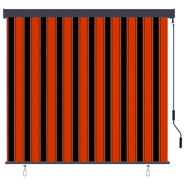 vidaXL Rullgardin utomhus 170x250 cm orange och brun