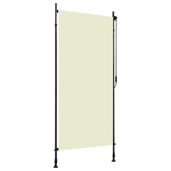 vidaXL udendørs rullegardin 100x270 cm cremefarvet