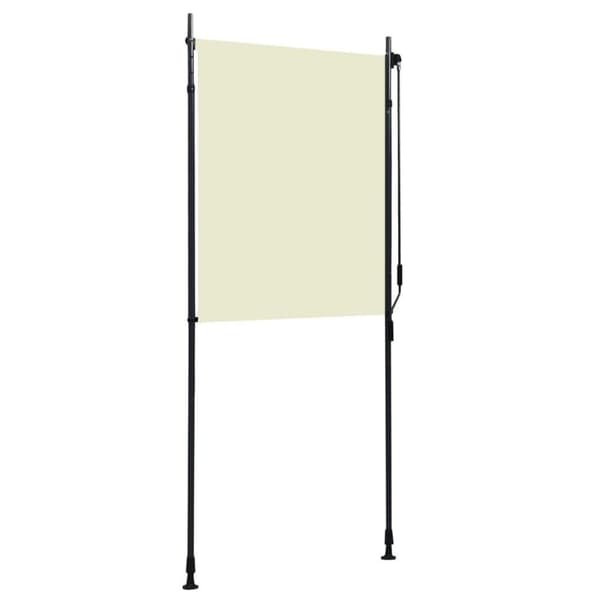 vidaXL Rullgardin utomhus 100x270 cm gräddvit