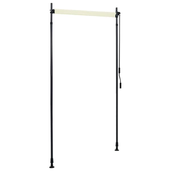 vidaXL Rullgardin utomhus 100x270 cm gräddvit