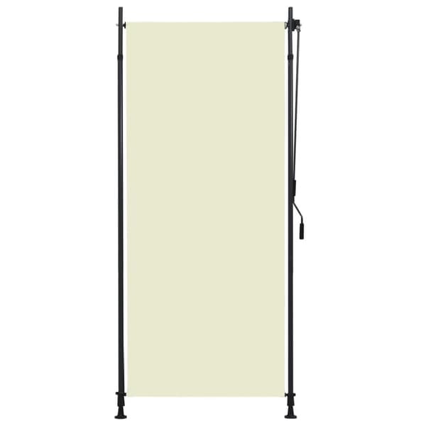 vidaXL Rullgardin utomhus 100x270 cm gräddvit