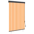 Miniatyrbild 1 av 8: vidaXL Rullgardin utomhus 120x250 cm vit och orange