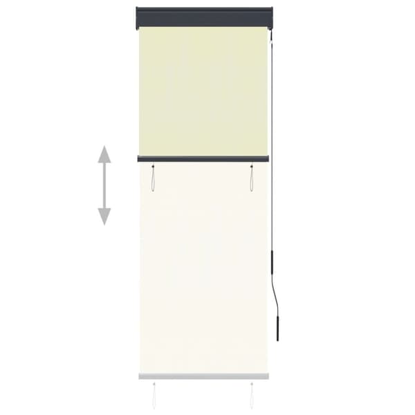 vidaXL Ulkorullaverho 60x250 cm kerma