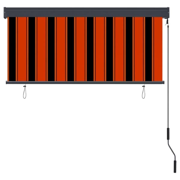 vidaXL Rullgardin utomhus 140x250 cm orange och brun