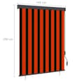 Miniatyrbild 8 av 8: vidaXL Rullgardin utomhus 140x250 cm orange och brun