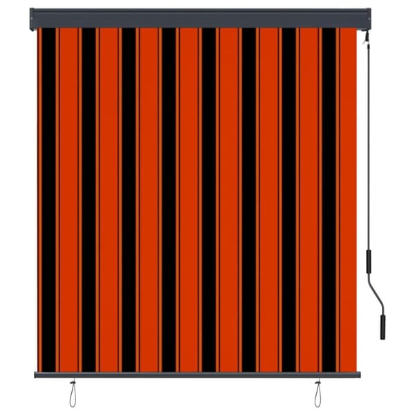 vidaXL Rullgardin utomhus 140x250 cm orange och brun