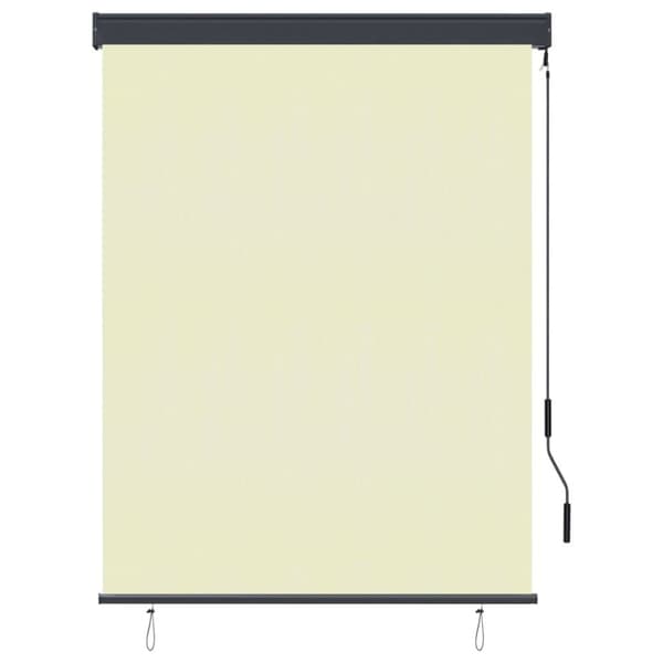 vidaXL Rullgardin utomhus 120x250 cm gräddvit
