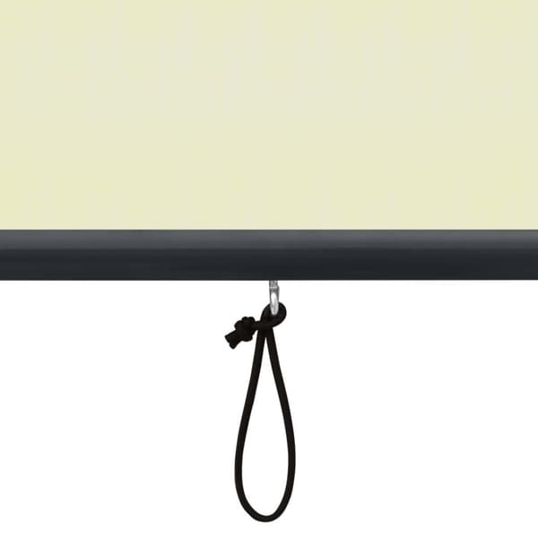vidaXL Utendørs rullegardin 60x250 cm kremhvit
