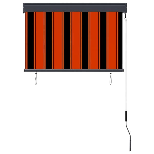 vidaXL Rullgardin utomhus 100x250 cm orange och brun