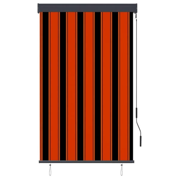 vidaXL Rullgardin utomhus 100x250 cm orange och brun
