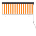 Miniatyrbilde 4 av 8: vidaXL Utendørs rullegardin 160x250 cm hvit og oransje