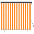 Miniatyrbilde 2 av 8: vidaXL Utendørs rullegardin 160x250 cm hvit og oransje