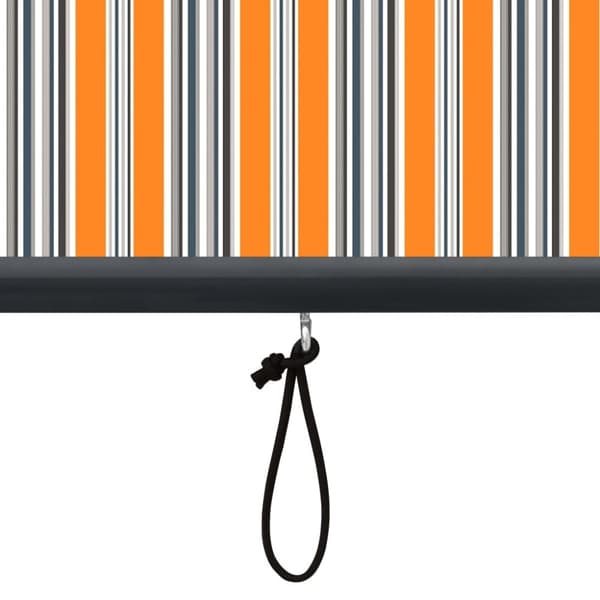 vidaXL Utendørs rullegardin 160x250 cm gul og blå