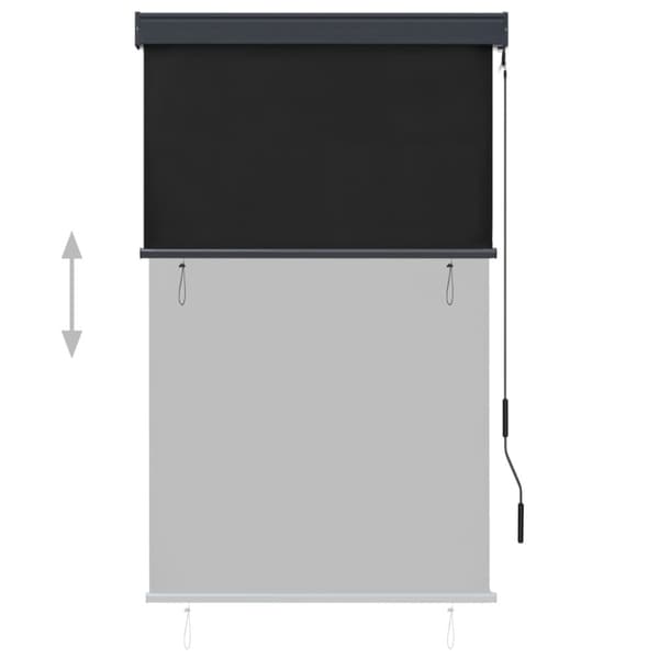 vidaXL Ulkorullaverho 100x250 cm antrasiitti