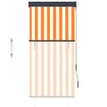 Miniatyrbilde 3 av 8: vidaXL Utendørs rullegardin 80x250 cm hvit og oransje