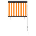 Miniatyrbilde 4 av 8: vidaXL Utendørs rullegardin 80x250 cm hvit og oransje
